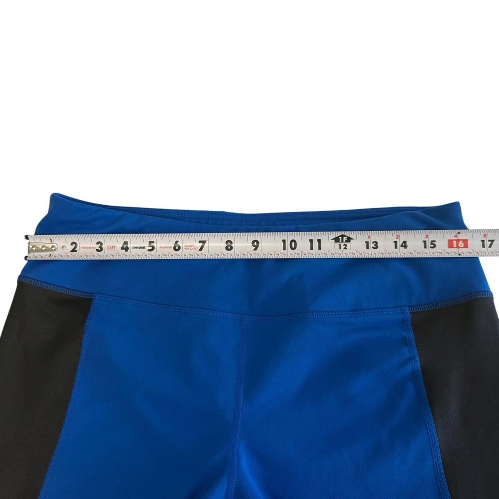 Yogalicious Blue Black‎ Color block High-Waist Leggings Size XL 15% Spandex #539 - Picture 6 of 8